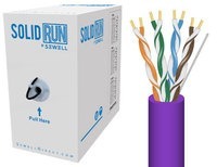 SolidRun by Sewell Bulk Cat6 Cable 1000 ft. Purpl