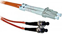 ST-LC Multimode Duplex Fiber Optic Patch Cable (6