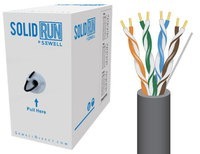 SolidRun by Sewell Bulk Cat5e Cable 1000 ft Dark 
