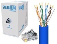 Cat5e Bulk Cable 1000 ft. Blue Pull Box w/ 50 RJ4