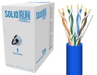 SolidRun by Sewell Cat5e Bulk Cable 1000 ft. Blue