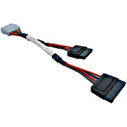 4-Pin Molex to 2 x SATA