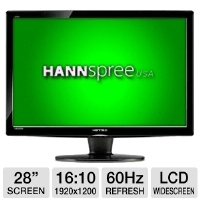 Hannspree HZ281HPB 28 Class Widescreen LCD Monito