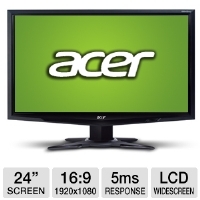 Acer G245HQ 24 Class Widescreen LCD Monitor - 192