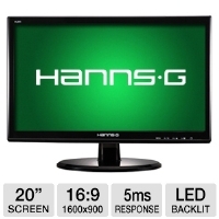 HannsG HL203DPB 20 Class LED Backlit Monitor - 16