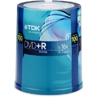 TDK 100-Pack 16X DVD+R in Spindle