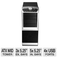 Raygo R12-40885 MG12 Series Mid Tower Case - ATX,