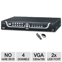 Q-See QS434 Network Security DVR - 4-Channels, H.