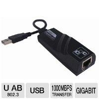 Sabrent USB 2.0 Gigabit Ethernet RJ-45 Adapter - 