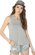 Women's The Basic Space Tank in Gray, T-shirts