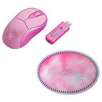 Hello Kitty Wireless Mouse and Computer Mouse Pad 