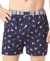 Men's Underwear, Print Woven Boxer Shorts
