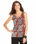 Top, Sleeveless Printed Tank