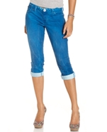 Juniors Jeans, Skinny Cropped Blue Wash