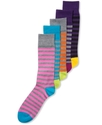 Men's Socks, Single Pack Spectrum Rugby Stripe Men