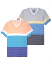 Shirt, Neon Stripe Short Sleeve Shirt