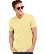 RED T Shirt, Fitted V Neck T Shirt