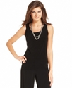 Top, Sleeveless Scoop-Neck Tank
