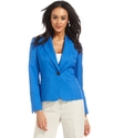 Jacket, Single-Button Melange Blazer
