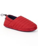 Men's Slippers, Puffy Quilted Nylon Men's Slippers