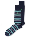 Polo Ralph Lauren Men's Socks, Dress Multi Stripe 