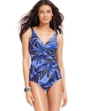Swimsuit, Oceanus Printed Maillot One-Piece Women'