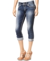 Juniors Jeans, Suki Capri, Dark Wash