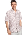 Island Shirt, Silk-Blend Island Overlay Paisley Sh