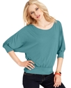 Top, Dolman Sleeve Banded Hem