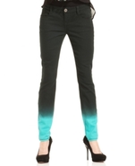 Juniors Jeans, Skinny Dip-Dye Print