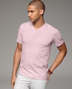 T Shirt, Fashion Slub V Neck Tee