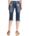 Petite Jeans, Cropped Straight-Leg, Rinse Wash