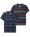 Shirt, Short Sleeve Tribal Print T Shirt