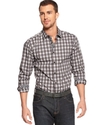 Orance Shirt, Plaid Long Sleeve Shirt
