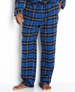 Men's Sleepwear, Plaid Flannel Pant