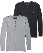 Shirt, Epaulet Henley
