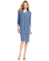 R&M Richards Petite Dress and Jacket, Sleeveless G