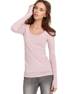 Top, Long-Sleeve Scoop-Neck