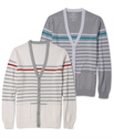 Sweater, Lightweight Striped Cardigan