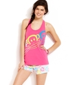 Pajamas, Pops of Fun Top and Shorts Set