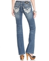 Jeans, Bootcut Medium-Wash Lace