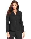 Plus Size Jacket, Pinstripe Blazer