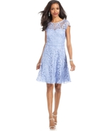 Dress, Cap-Sleeve Lace A-Line