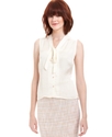 Petite Blouse, Sleeveless V-Neck