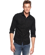 Shirt, Reverse Damask Flock Shirt
