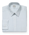 Dress Shirt, No-Iron Blue and White Stripe Shirt