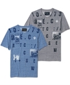Cut & Sew T Shirt, Industrial Park Graphic T-Shirt
