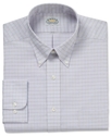 Dress Shirt, No-Iron Pink and Blue Micro Check Shi