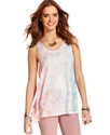 Juniors Top, Sleeveless Printed Knit Tank