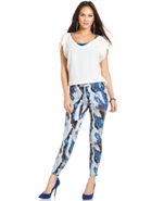 Petite Jeans, Skinny, Coastal Print